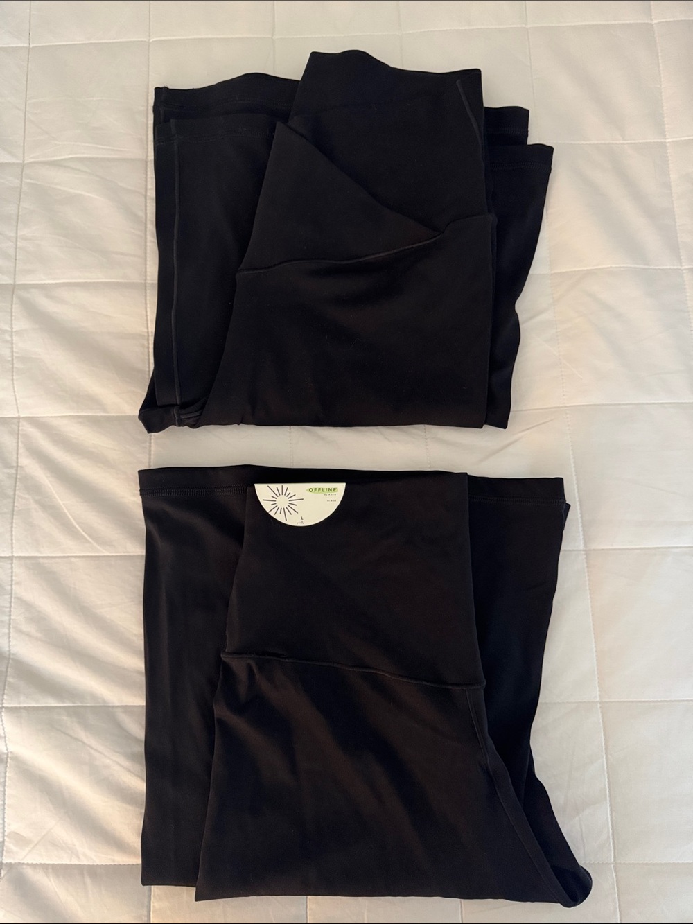 Set of 2-OFFLINE By Aerie Real Me High Waisted Crossover Flare Legging
